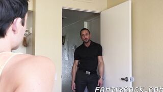 Stepdad and stepson have taboo fuck session in the bedroom