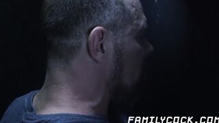 Handsome stepson dicksucking stepdaddy at gloryhole