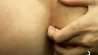 Ayden James solo cockstroking while smoking cig butt