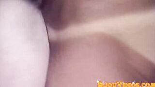 Dominant blond top rims and barebacks his lover in 3some