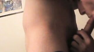 Young man rimming before anal penetration and BJ