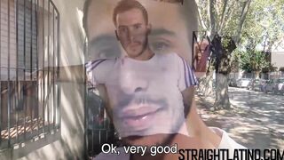 Young Latino gets paid to be barebacked for the first time