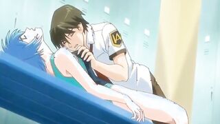 Wonderful horny babe fucks shy student