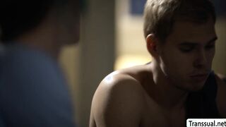 Busty Trans stepmom gives her stepson bed pleasure