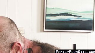 Stepson draws hunk off prior to taking harsh and exposed beating