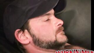 Hard working American strips down for a jerk off
