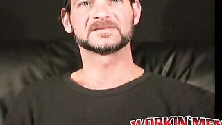 Hard working American strips down for a jerk off