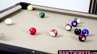 Playing pool turns twinks on and they end up barebacking