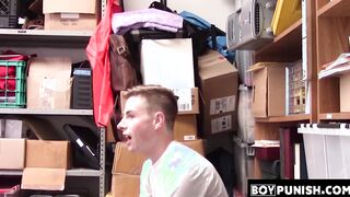 To punish himself the black officer gets some raw twink ass