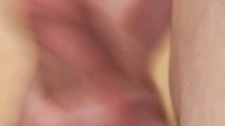 Twink jerks himself off and cums after being rawpounded hard