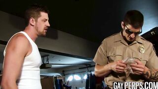 Sexy Jock Perp Fucked Hard and Rough by Hunky Tatted Guards