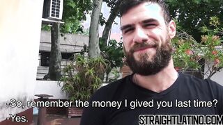 Bearded Latino brutally raw penetrated by his lovers