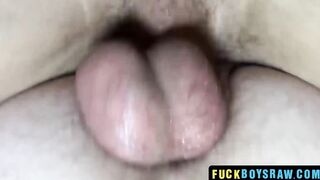 Attractive homos fuck a twink crude spitroast style