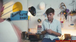 Jack Bailey gets trained by Colt Spences big dick