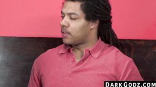 Roughly barebacking the white guy a buff black gay does the same