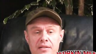 Mature amateur stroking it hard until he cums