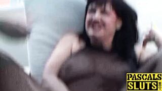 Black haired MILF Jessie Jo is a fucking squirting goddess