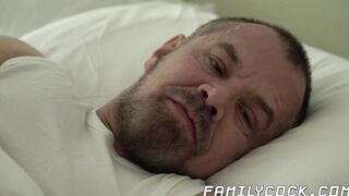 Handsome jock helps a daddy out with a morning fuck session