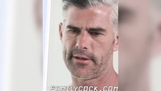 Mature hunky stepdad rimms and barebacks young stepson