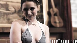 Good girl Laney Grey enjoys threesome with the bad neighbors