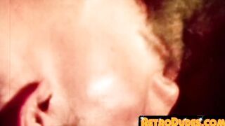 Old school gay studs drilling ends with a hot cum facial