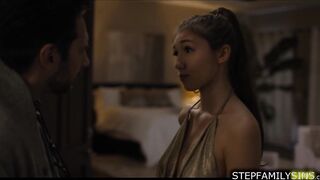 Stepdaughter seducing stepdad then letting him fuck her