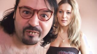 Hot Blonde Babe With Big Boobs Fucked By Ugly Guy