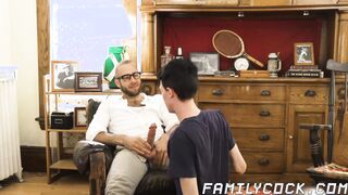 Stepdad and his stepson have an interesting sex session