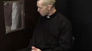 Horny strict twink deepthroats cleric before crude fucking