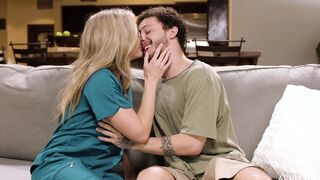 Stepmom give her son a proper sex ed