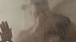 Sexy curvaceous big tit wife