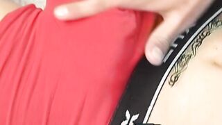 Latin twink teasing and having fun before jerking off