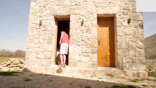 Public sex with a country whore! All neighbors were shocked!