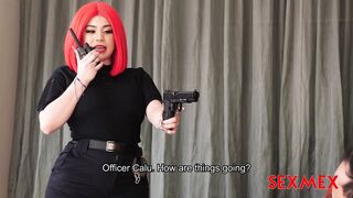 Sexy and perv police girl