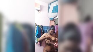 Tamil wife showing big boob big ass her step brother record