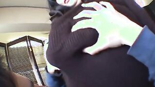 Japanese sexy BBW with massive boobs fucks tiny guy More at Elitejavhd.com