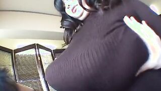 Japanese sexy BBW with massive boobs fucks tiny guy More at Elitejavhd.com