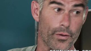 Step daddy wants to keep this stepson fuck session a secret
