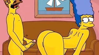 MILF Marge Simpson cheating