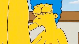 MILF Marge Simpson cheating