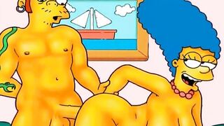 MILF Marge Simpson cheating