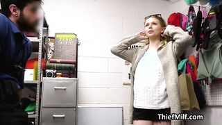 Blonde wife hammered on the office desk