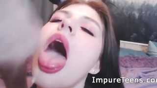 Deepthroat for social media likes