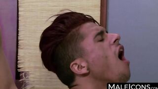 Armond Rizzo pushes his rooster in Michael Delrays ass