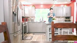 Jessica Marie is eating a popsicle when her stepbrother Ethan Seeks gets back from the dentist. He had purchased popsicles