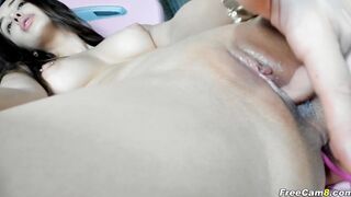 College Babe Pleasures Herself Using Sex Toys
