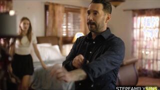 Stepdad caught stepdaughter masturbating