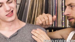 Bearded stepdad massages and raw fucks twink stepson