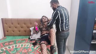 Indian Girlfriend On Her Birthday Having Hot Sex With Her Boyfriend