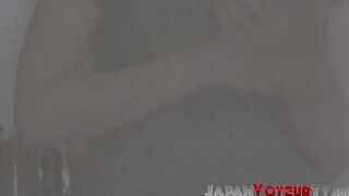 Horny Japanese housewife rubs her pussy on hidden camera